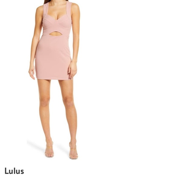 Lulus Dresses & Skirts - New Pink Lulu’s Celebrate You Mini Dress Large BodyCon Tight Stretchy Short